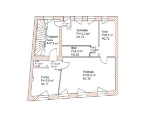 Grundriss 1.Obergeschoss