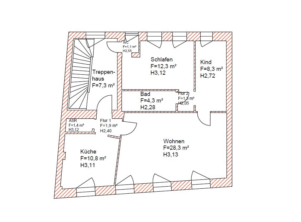 Grundriss 1.Obergeschoss