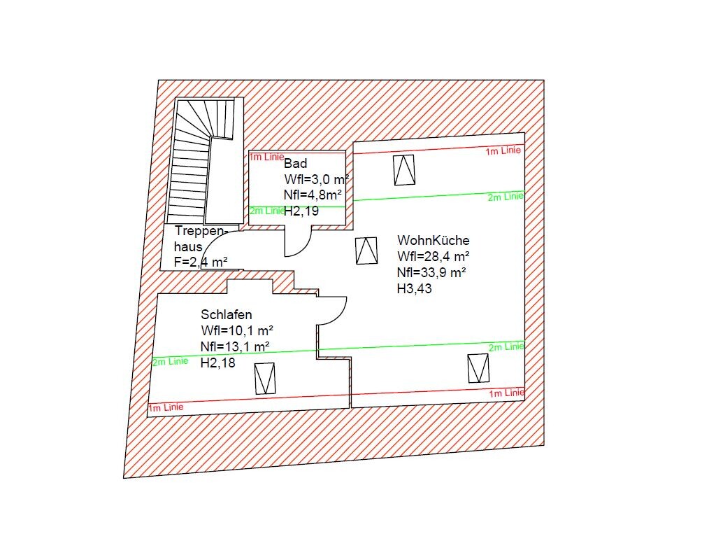 Grundriss Dachgeschoss