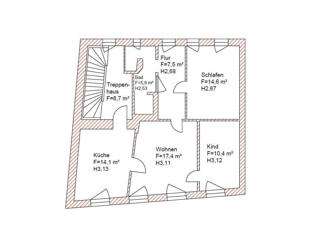 Grundriss 3.Obergeschoss